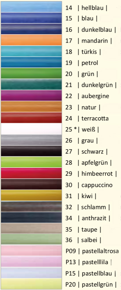 Stabkerzen, durchgefärbt, 22x180 mm, viele Farben (Farben: 01-13)