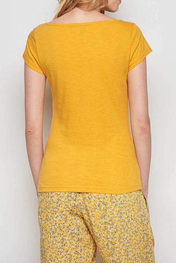 Jersey Shirt Biobaumwolle, Gelb, Größe S-XL