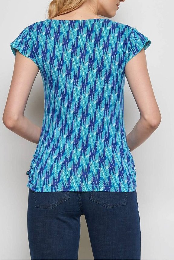 Jersey Shirt, Baumwolle (Bio), Aqua flash, Größe S-XL - Tranquillo