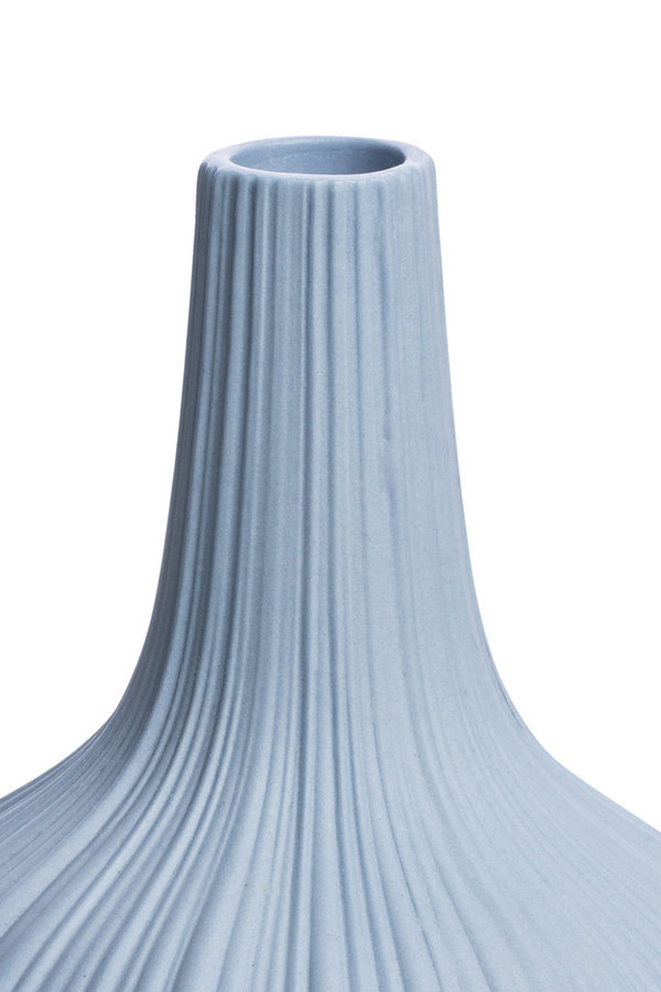 Vase MARNIE, Steingut, Blue, 9,6 x 12 cm - Tranquillo