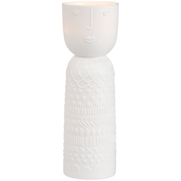 Porzellan Kerzenhalter, Lichtgestalt "Lucia" 18 cm hoch - räder