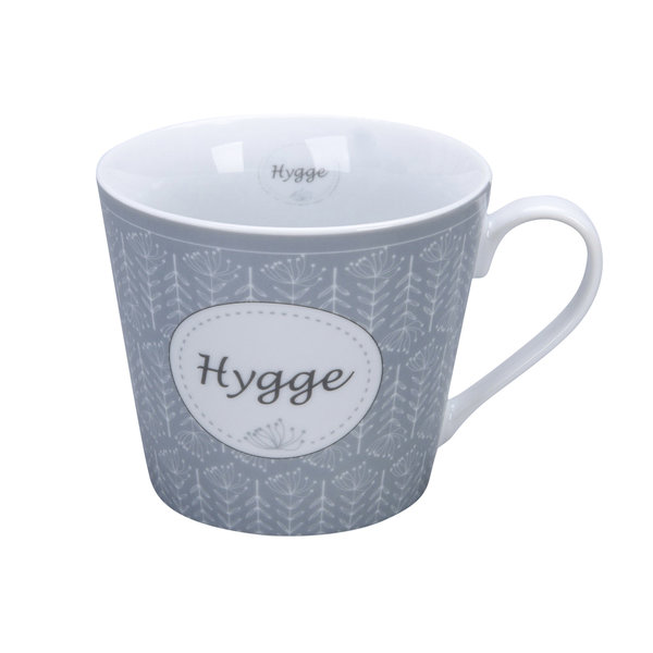 Tasse "Hygge" Happy Cup, Krasilnikoff, Porzellan, 400 ml